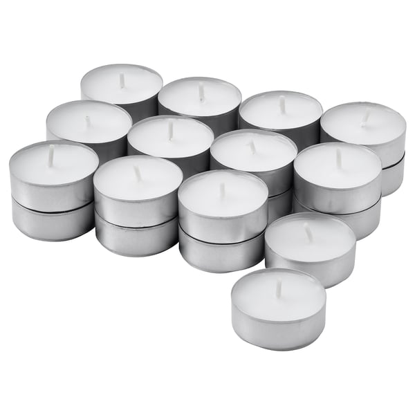 GLIMMA Unscented tealight, 4 hr