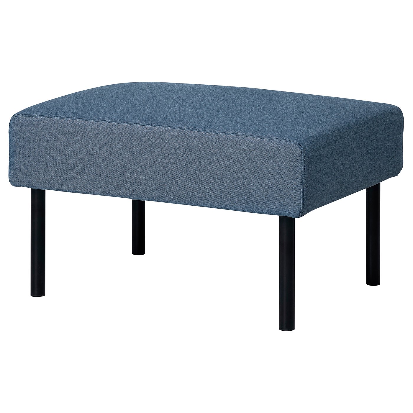 GLOSTAD footstool, Knisa medium blue - IKEA
