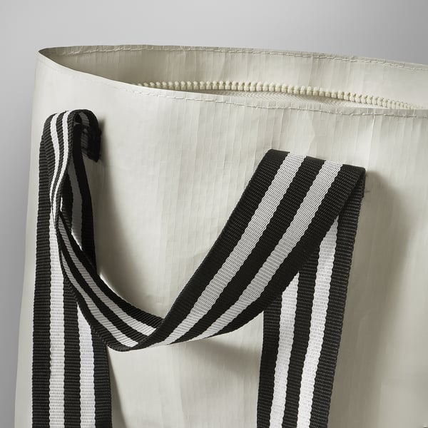 GÖRSNYGG Carrier bag, light beige, 22x22x15 cm/7 l