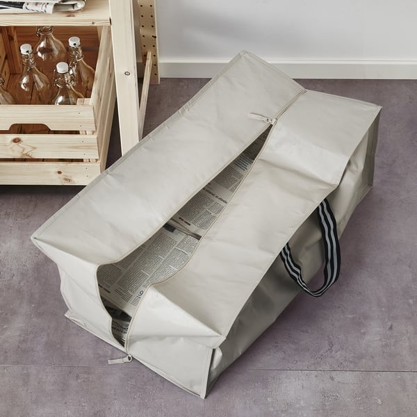 GÖRSNYGG Trunk for trolley, light beige, 73x35x30 cm/76 l
