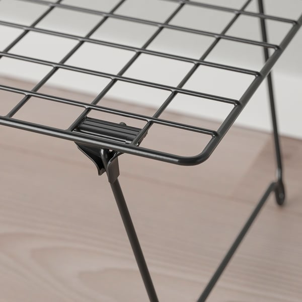 GREJIG Shoe rack, grey, 58x27x17 cm