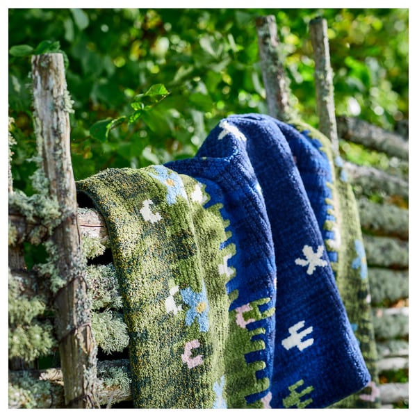 GRODDSVINGEL Rug, low pile, multicolour/handmade, 170x240 cm
