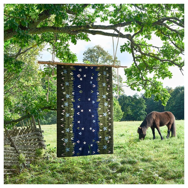 GRODDSVINGEL Rug, low pile, multicolour/handmade, 170x240 cm