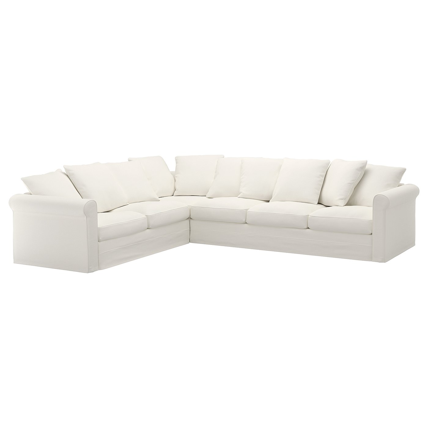 GRÖNLID Corner sofa, 5seat Inseros white IKEA
