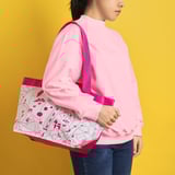 GRÖNMASSA Bag, pink patterned, 27x18x27 cm