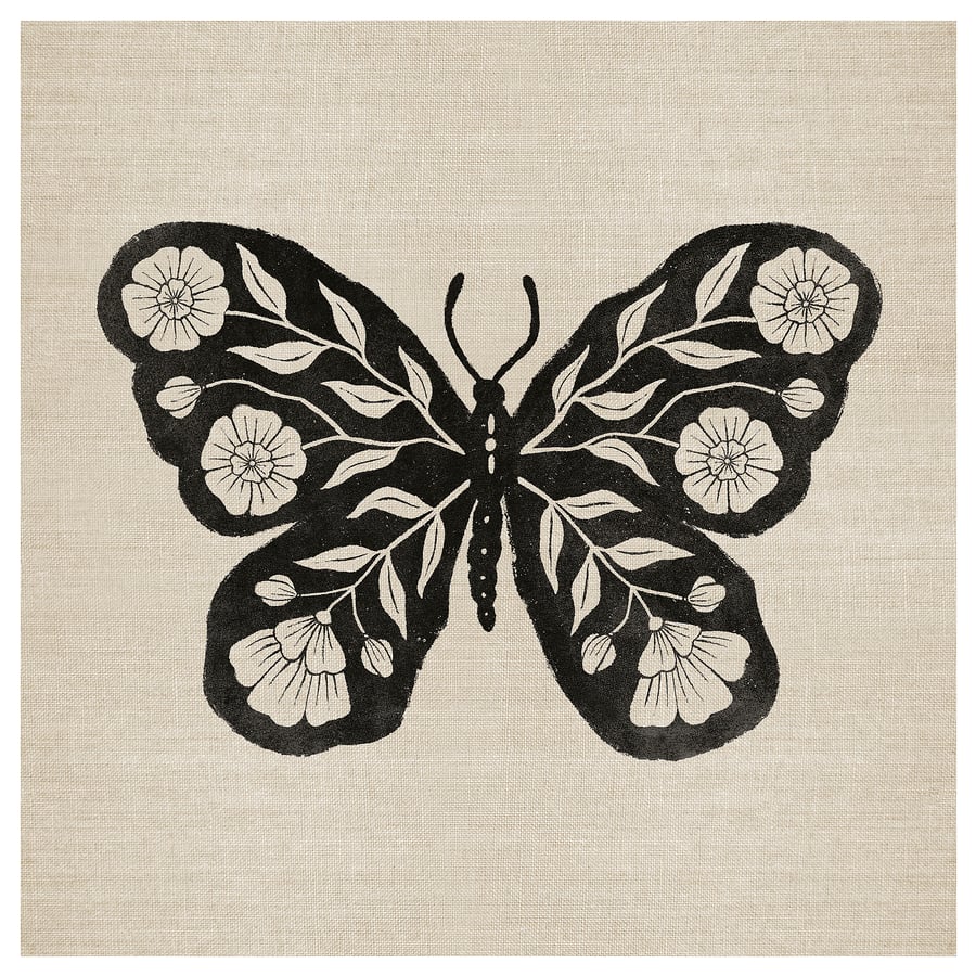 GRÖNMES picture, Butterfly, 56x56 cm - IKEA