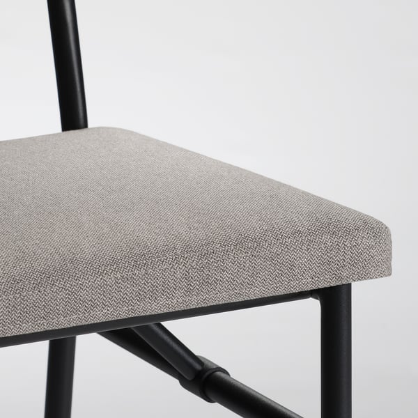 GRÖTÅN Bench with backrest, Tibbleby dark beige