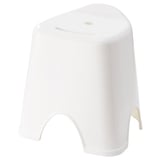 GRUMLAN Stool, white, 36 cm