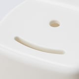 GRUMLAN Stool, white, 36 cm