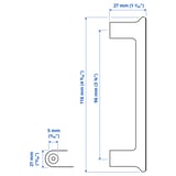 GUBBARP Handle, white, 116 mm