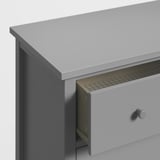 GULLABERG Chest of 3 drawers, grey/anchor/unlock-function, 99x48x100 cm