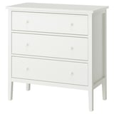 GULLABERG Chest of 3 drawers, white/anchor/unlock-function, 99x48x100 cm