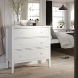 GULLABERG Chest of 3 drawers, white/anchor/unlock-function, 99x48x100 cm
