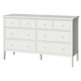GULLABERG Chest of 8 drawers, white/anchor/unlock-function, 168x48x100 cm