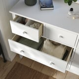 GULLABERG Chest of 8 drawers, white/anchor/unlock-function, 168x48x100 cm