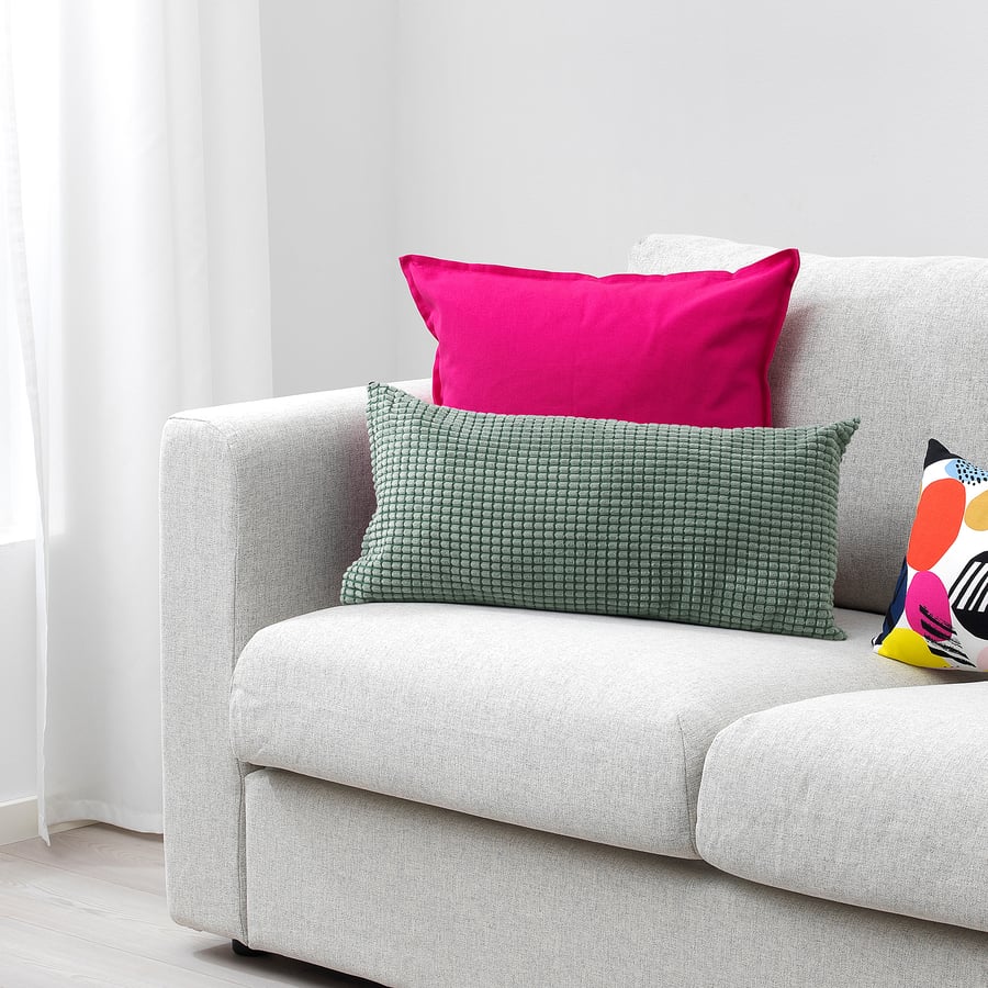 GULLKLOCKA Cushion, dark green, 65x30 cm IKEA