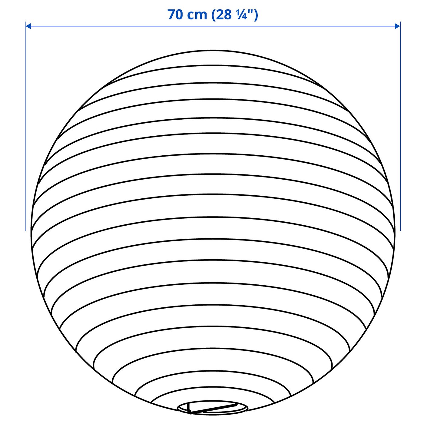 GULLSUDARE pendant lamp shade, white/handmade, 70 cm - IKEA
