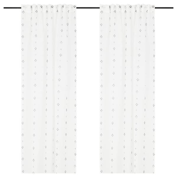 GULVINGFLY Sheer curtains, 1 pair, white, 145x250 cm