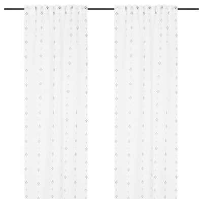 GULVINGFLY Sheer curtains, 1 pair, white, 145x176 cm