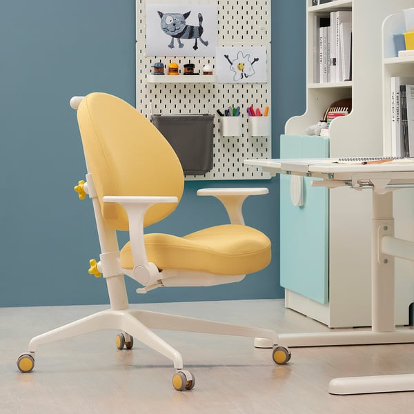 GUNRIK Children's desk chair, yellow