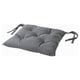 GURLI Chair pad, dark grey, 40x40x6 cm