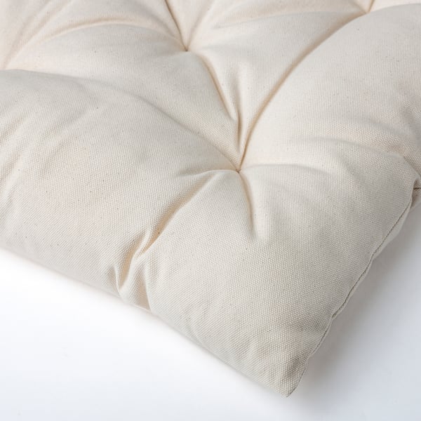 GURLI Chair pad, unbleached, 40x40x6 cm