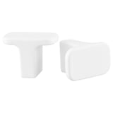 HACKÅS Knob, white, 15 mm