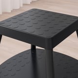 HADDARP Step stool, 4-way black-grey