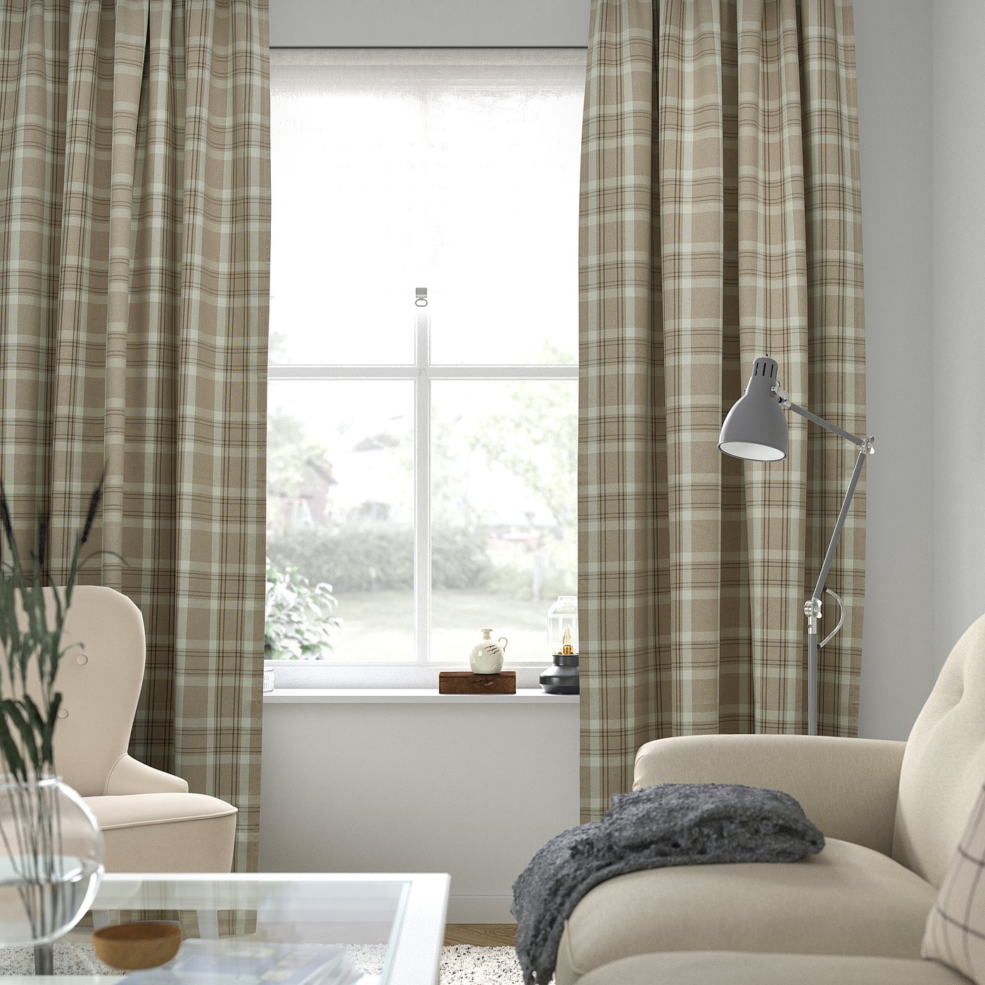 Get Checkered Curtains - IKEA