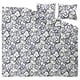 HÄRLIR blue & white floral bedding, cotton/lyocell, rectangular, complete set.