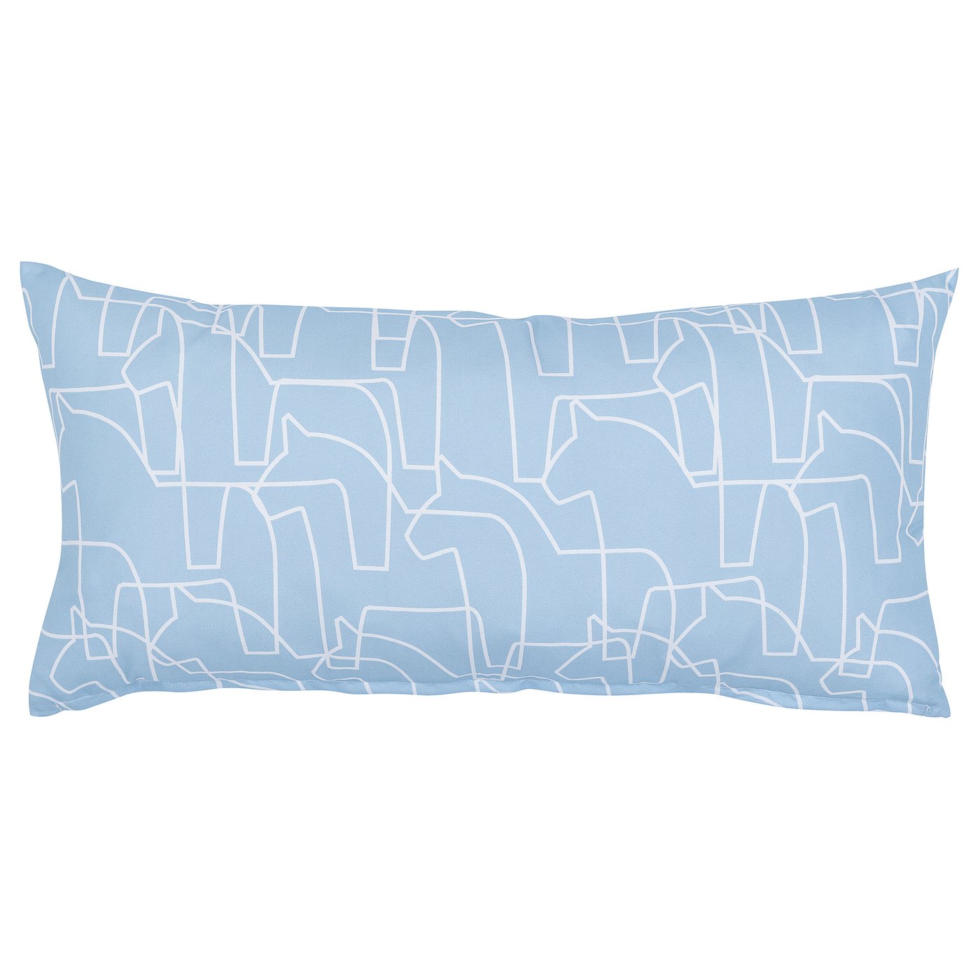 blue rectangle pillow
