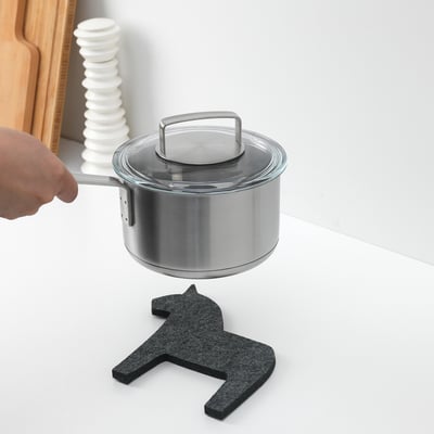 HÄSTHAGE Pot stand, grey