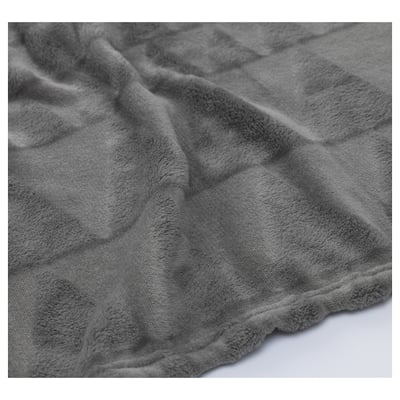 HARKÅL Blanket, grey, 150x200 cm