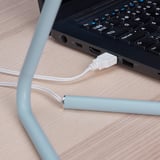 HÅRTE LED work lamp, light blue/silver-colour
