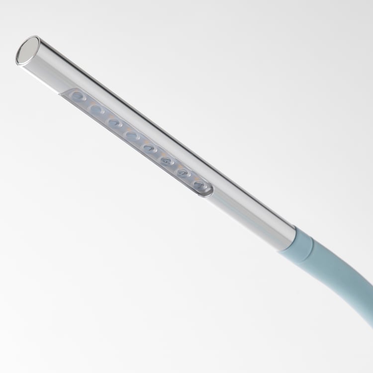 HÅRTE LED work lamp, light blue/silvercolour IKEA