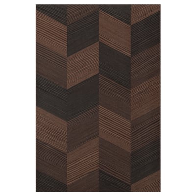 HASSLARP Door, brown patterned, 40x60 cm