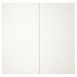 HASVIK Pair of sliding doors, white, 200x201 cm