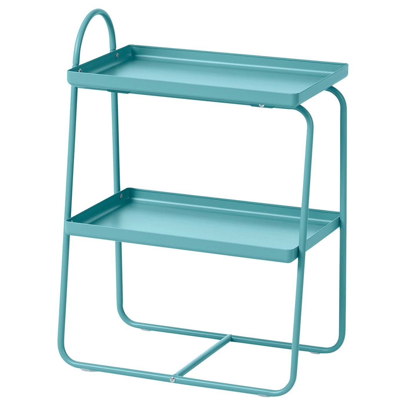 HATTÅSEN bedside table/shelf unit, blue-turquoise - IKEA