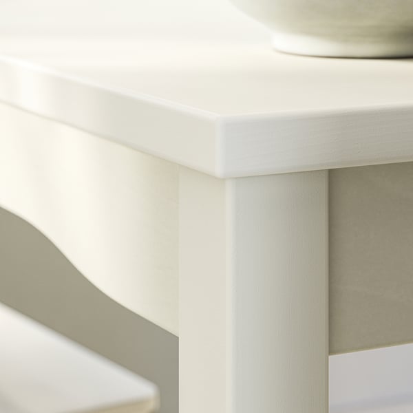 HAUGA / HAUGA Table and 4 chairs, white/white, 118x74 cm