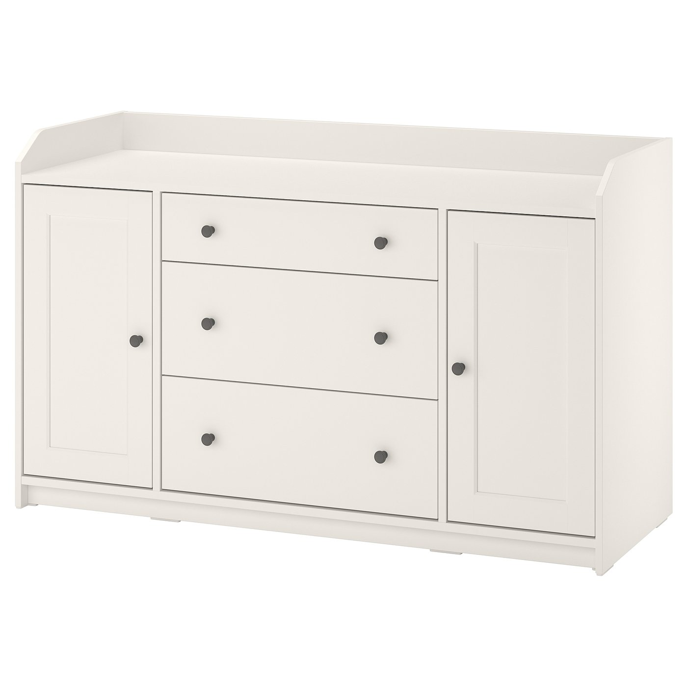 HAUGA sideboard, white, 140x84 cm - IKEA