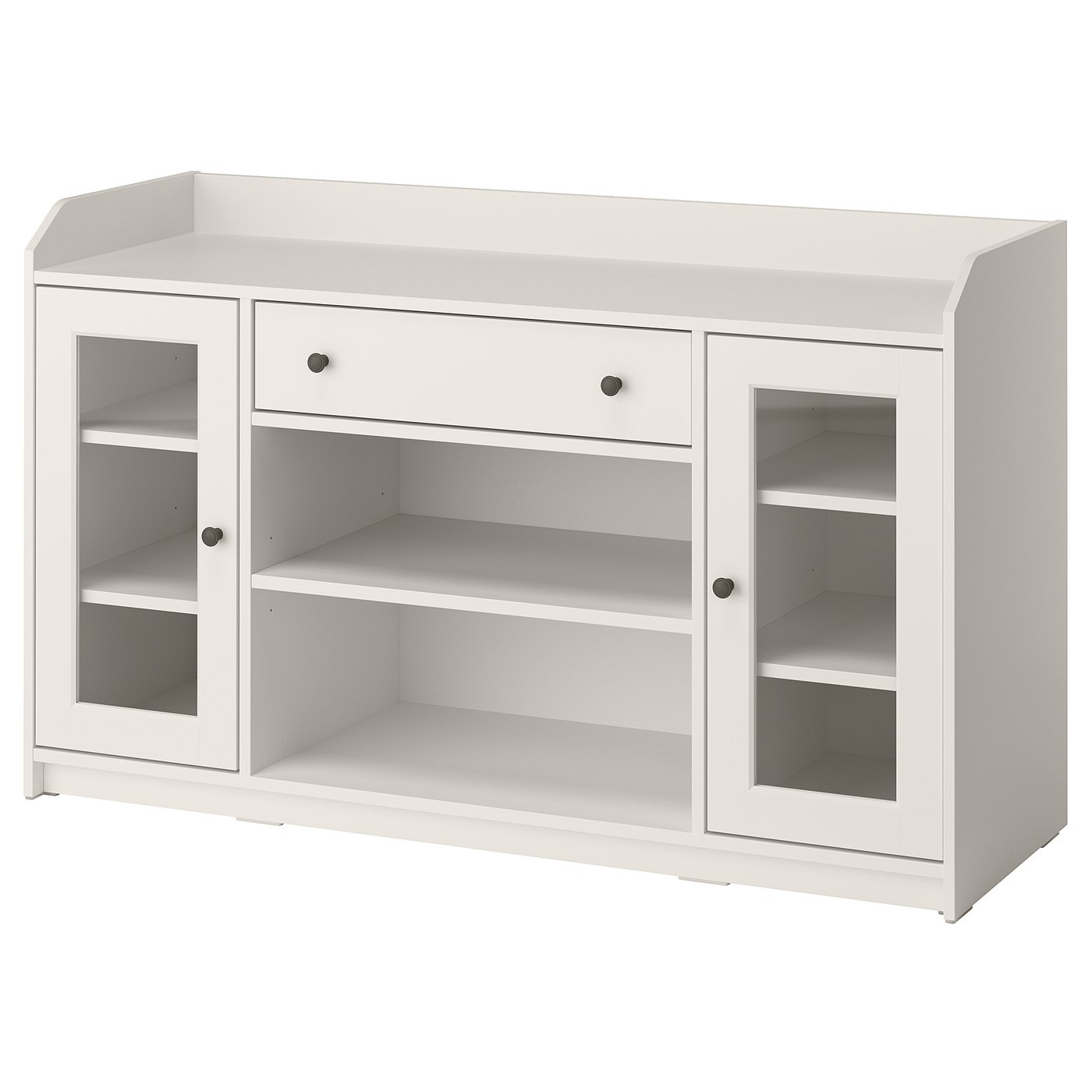 HAUGA sideboard, white, 140x46x84 cm - IKEA