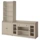 HAUGA Storage combination, beige, 210x46x199 cm