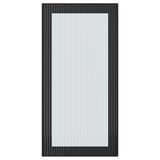 HEJSTA Glass door, anthracite/reeded glass, 40x80 cm