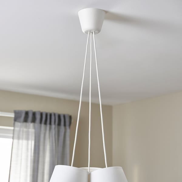 HEMMA Triple cord set, white, 1.5 m