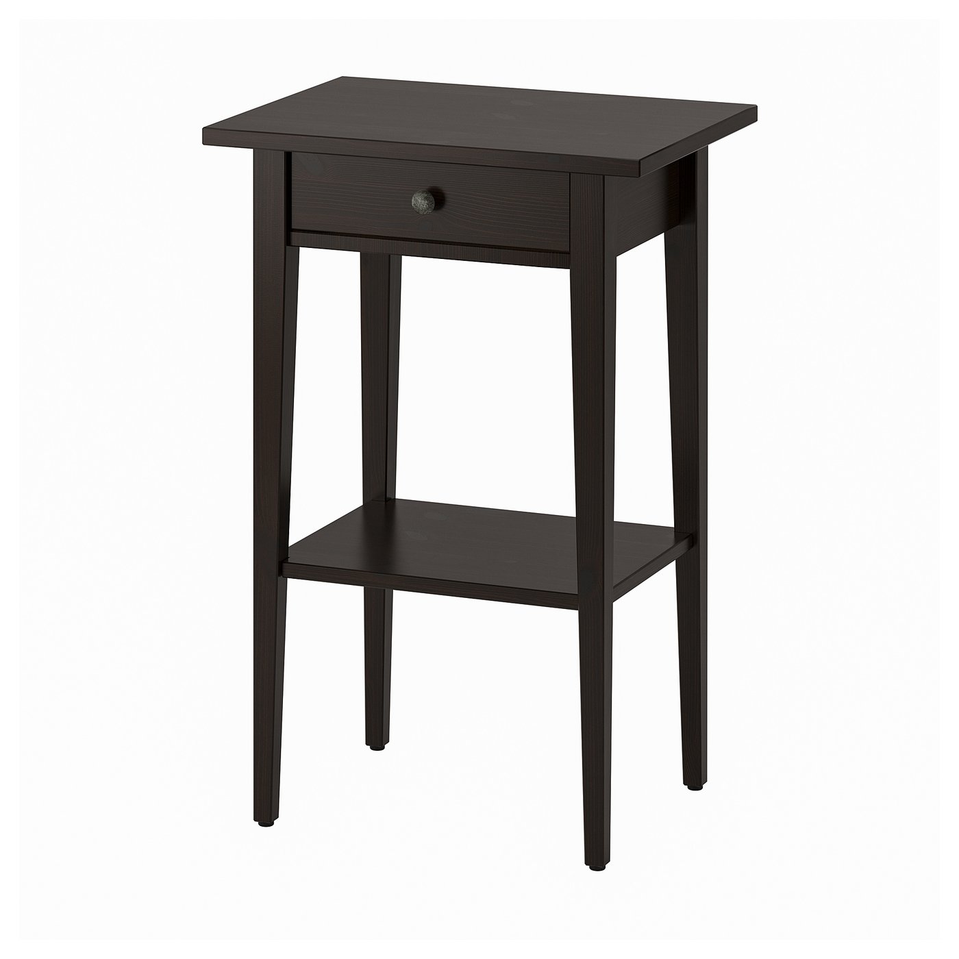 HEMNES bedside table, blackbrown, 46x35 cm IKEA