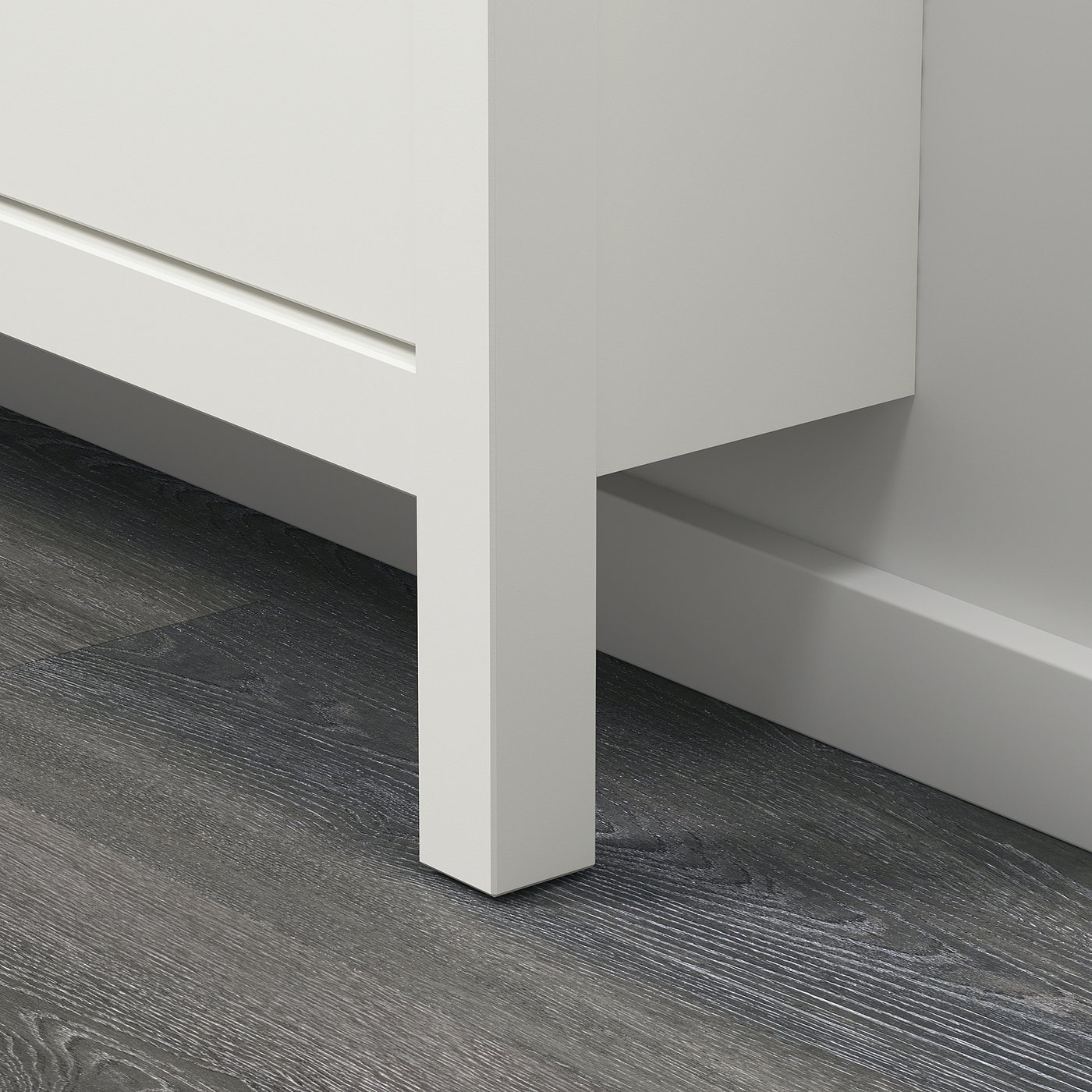 HEMNES shoe cabinet with 4 compartments, white, 107x22x101