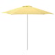 HÖGÖN Parasol, off-white bright yellow/striped, 270 cm