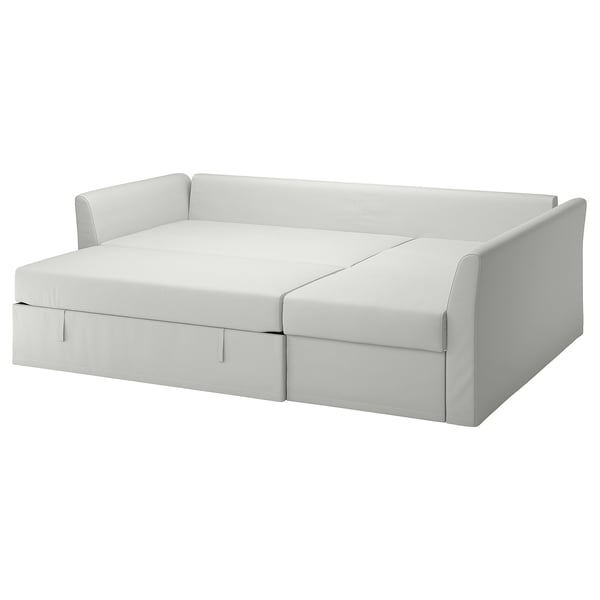 Holmsund Corner Sofa Bed Orrsta Light White Grey Ikea