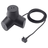 HORNFELS Extension cord, dark grey, 1.8 m