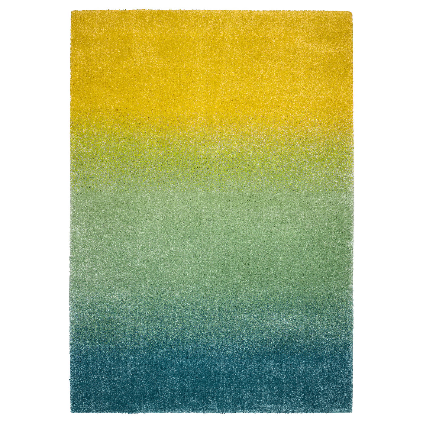 HOTELLRUM rug, high pile, blue/green yellow, 160x230 cm - IKEA